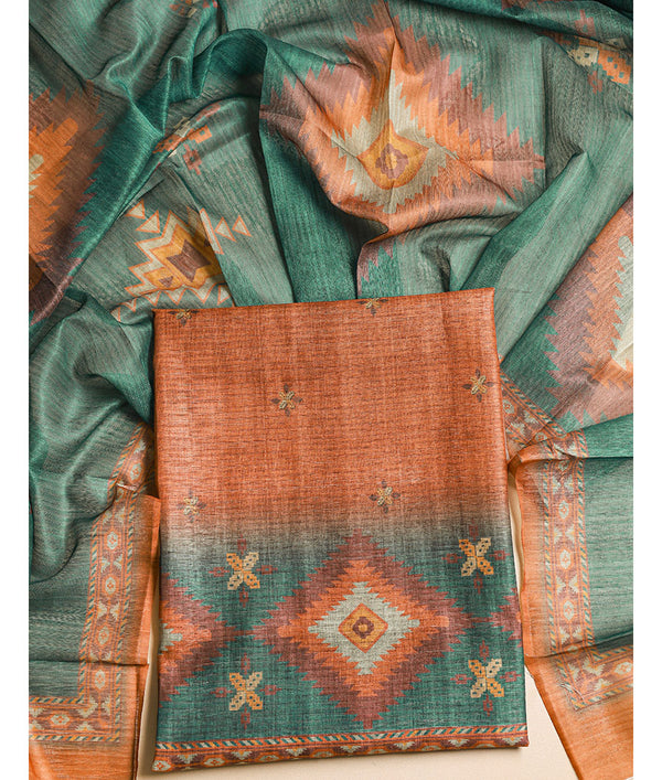BOHO SILK 2 PIECES SUIT SET