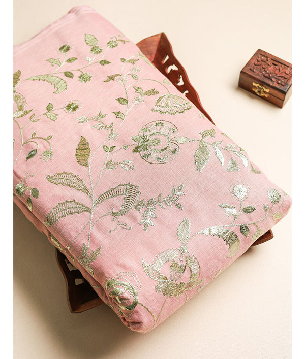 LINEN EMBROIDERED FABRIC