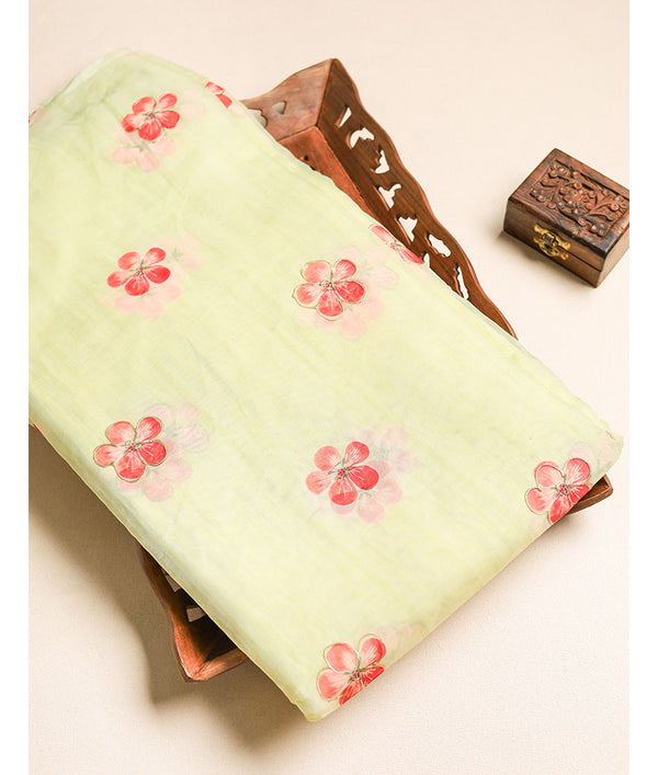 ORGANZA DIGITAL PRINTED FABRIC