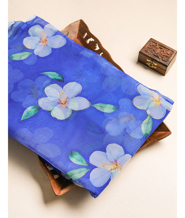 ORGANZA BRUSH PAINTED FABRIC