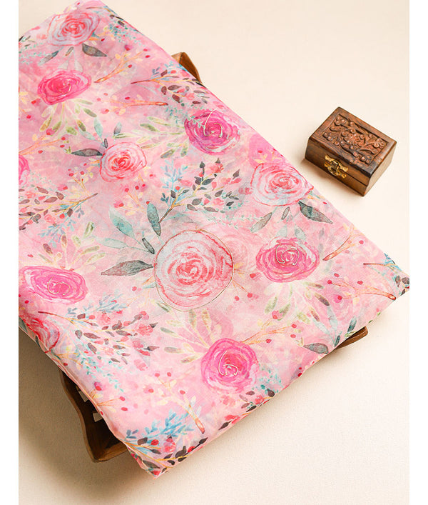 ORGANZA DIGITAL PRINTED FABRIC