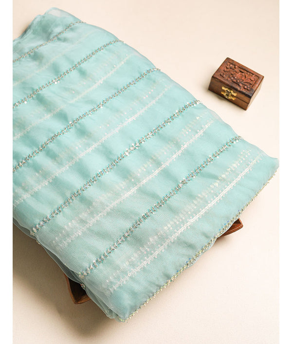 ORGANZA WITH WORK FABRIC