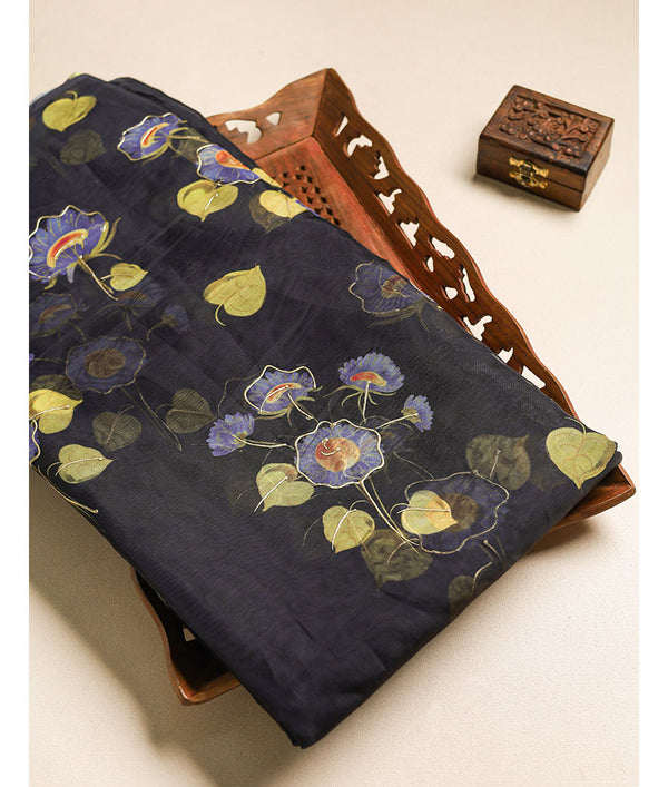ORGANZA BRUSH PAINTED FABRIC