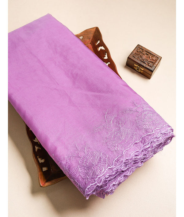 ORGANZA WITH WORK FABRIC