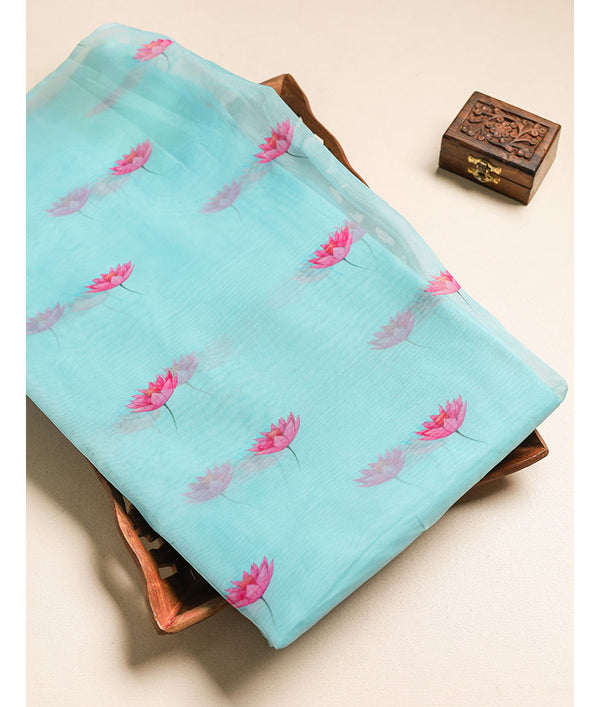 ORGANZA DIGITAL PRINTED FABRIC