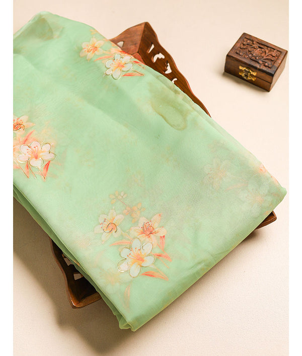 ORGANZA DIGITAL PRINTED FABRIC