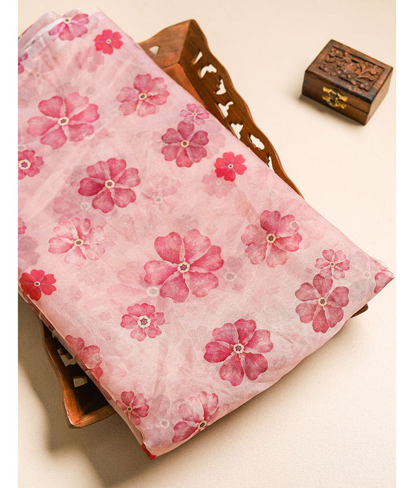 ORGANZA DIGITAL PRINTED  FABRIC