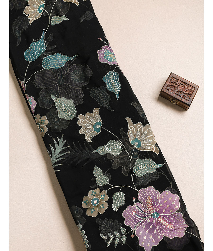 Organza embroidered