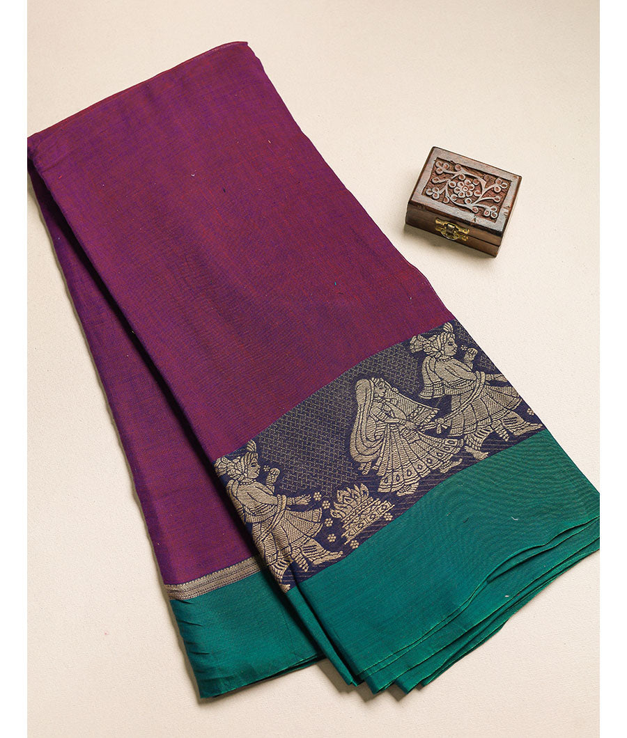 HANDLOOM NARAYANPET BORDER FABRIC