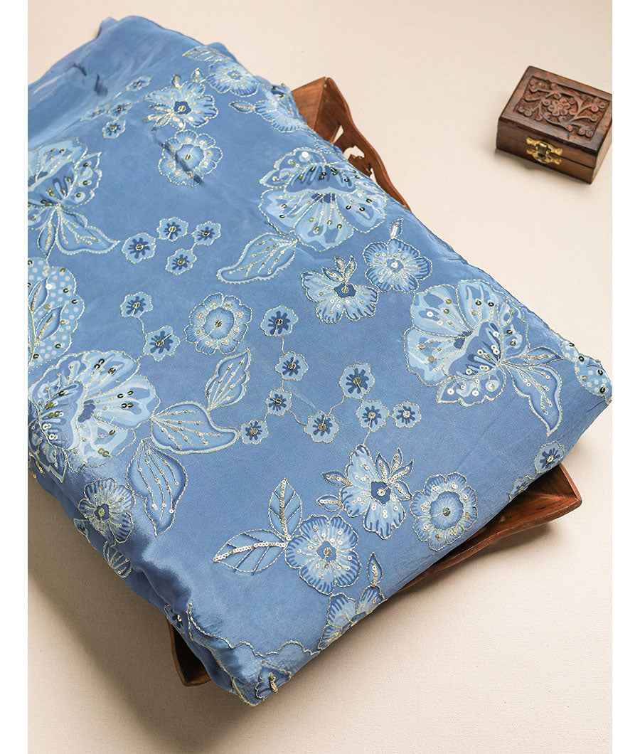 Silk embroidery