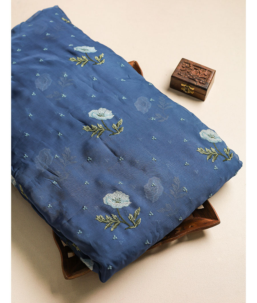 Organza Silk embroidered