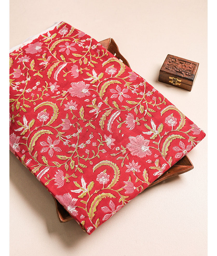 PURE COTTON HANDBLOCK FABRIC