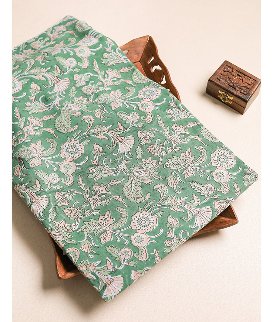 PURE COTTON HANDBLOCK FABRIC