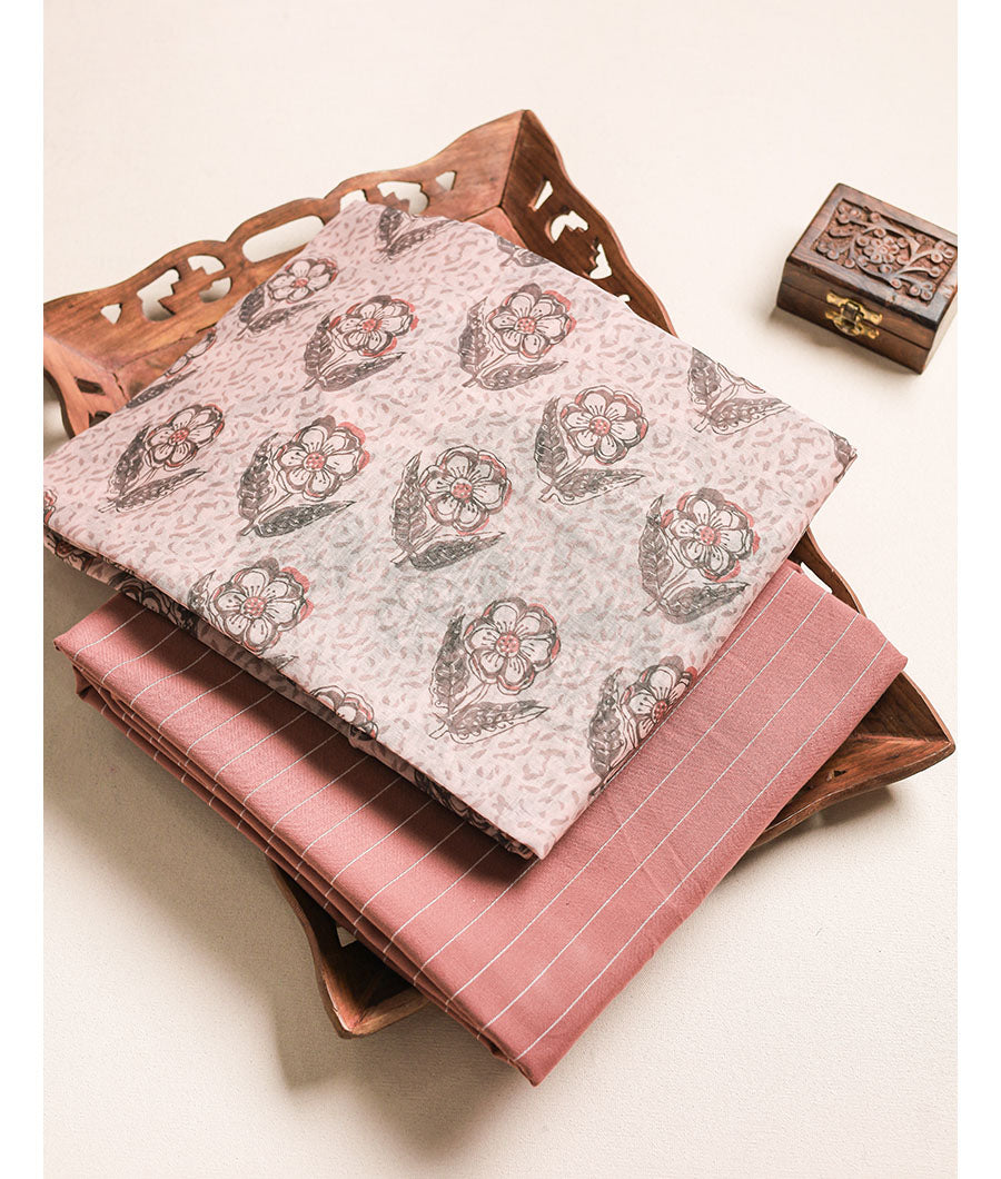 MUGHAL CHANDERI PRINTED MIX AND MATCH