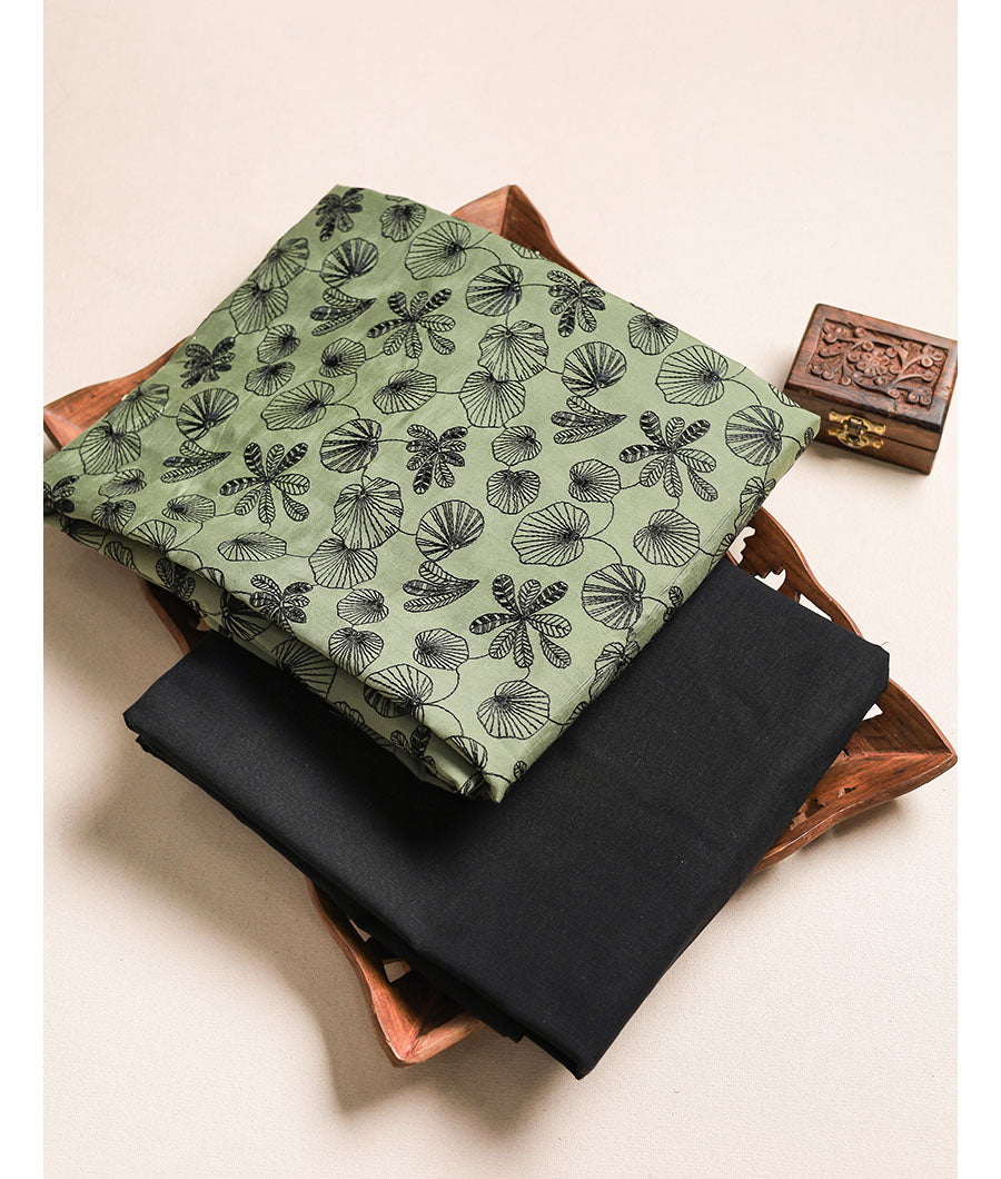 CHANDERI EMBROIDERED MIX AND MATCH