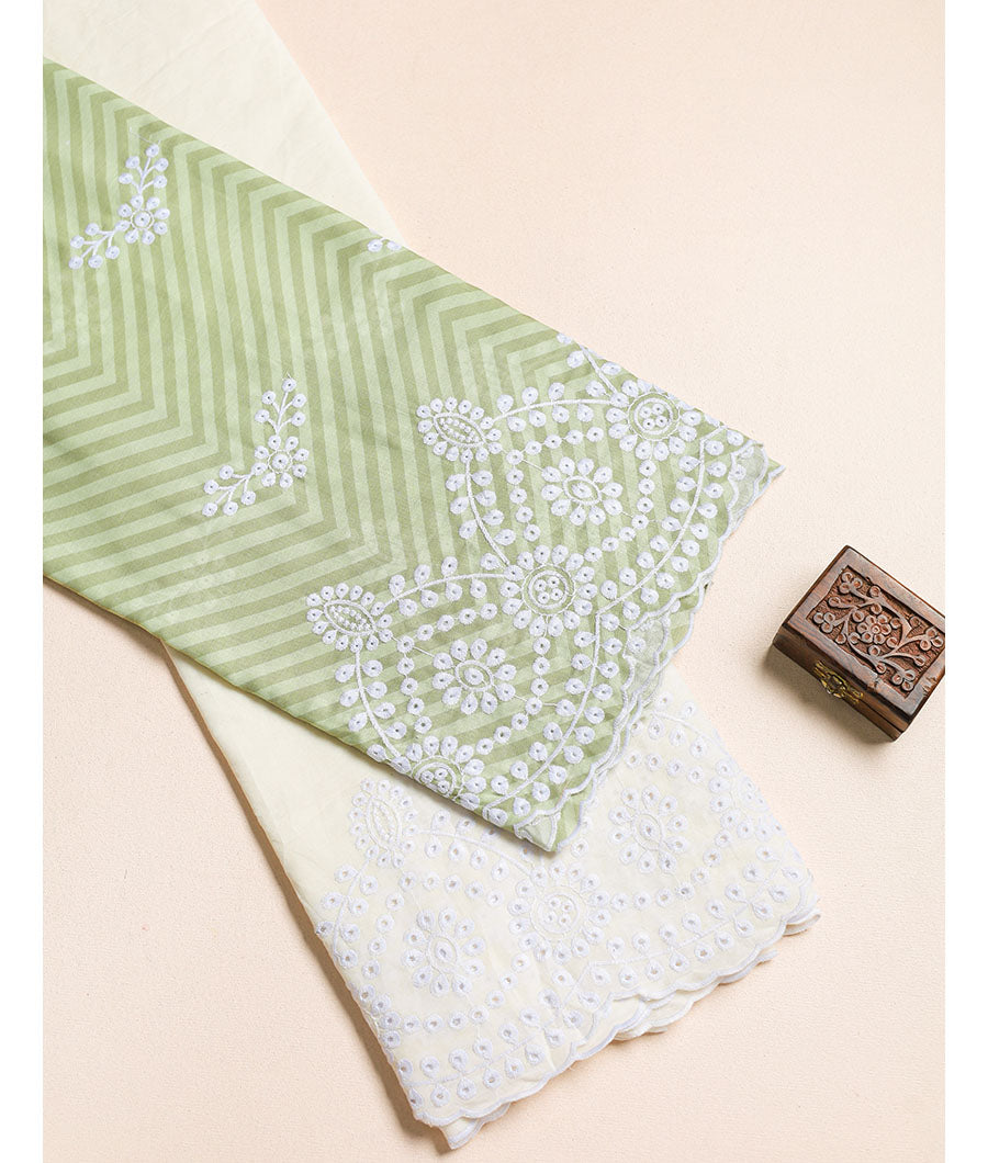 COTTON DAMAN EMBROIDERED MIX AND MATCH