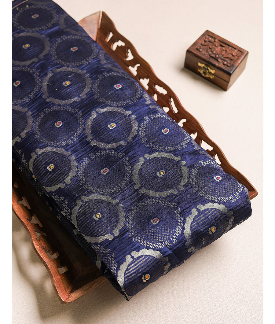 Pure Silk Katan Brocade fabric