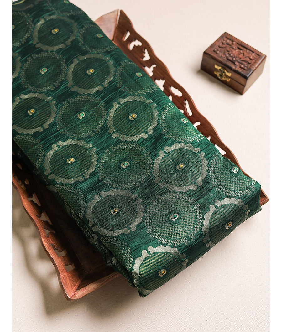 Pure Silk Katan Brocade fabric