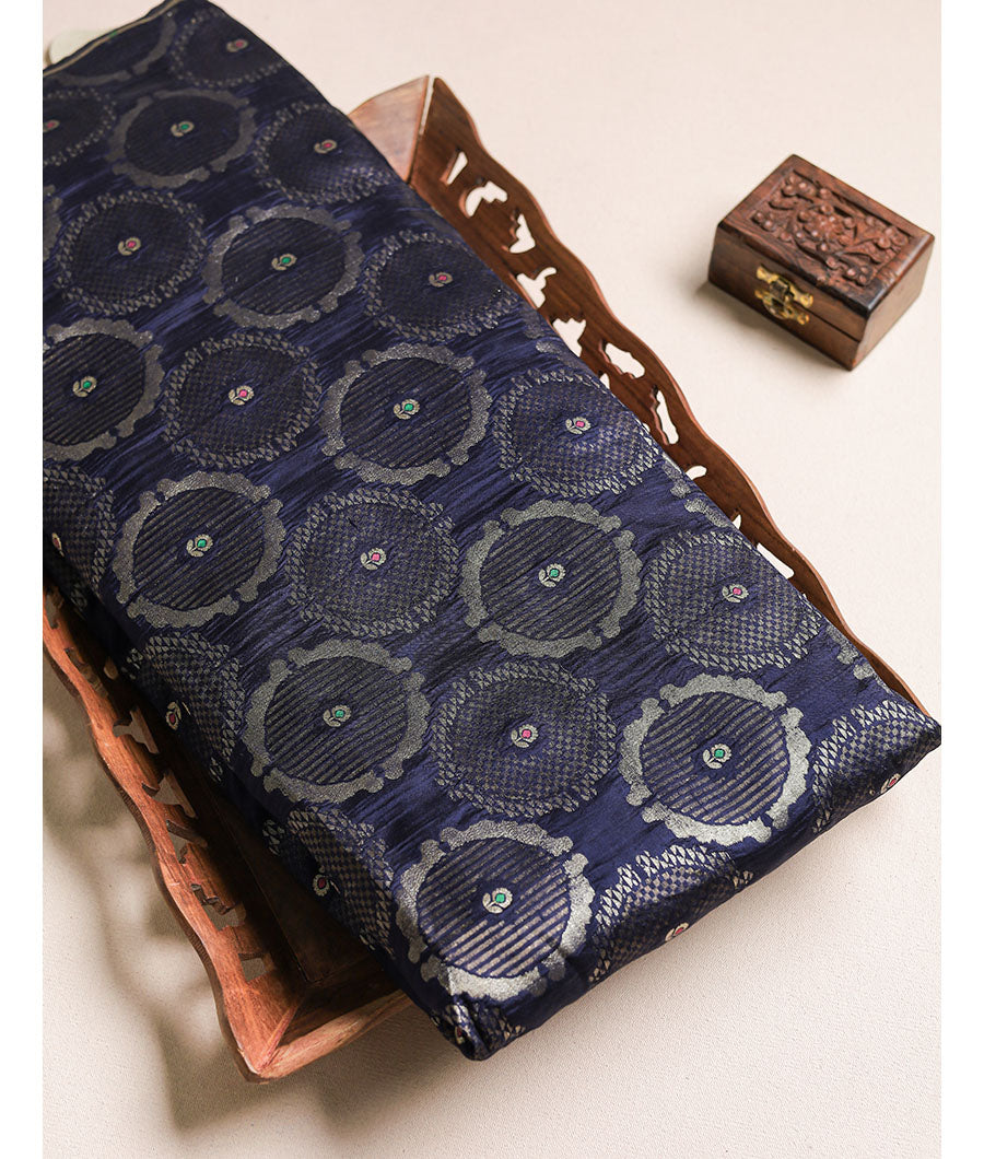 Pure Silk Katan Brocade fabric