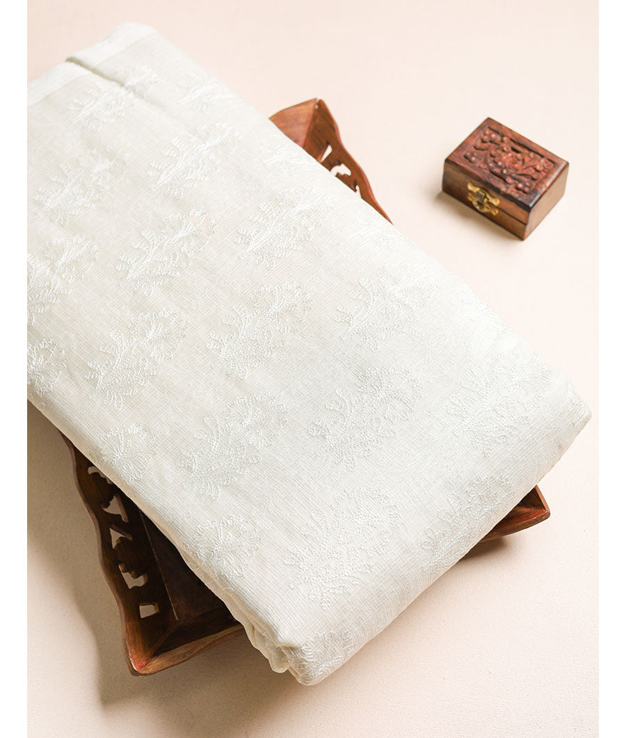 KOTA DYEABLE EMBROIDERY FABRIC