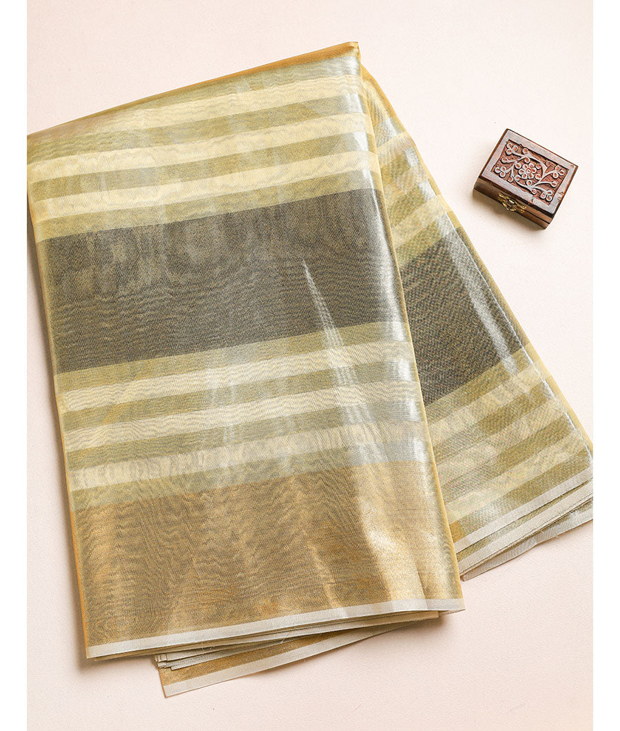 BANARAS TISSUE STRIPED SILK FABRIC