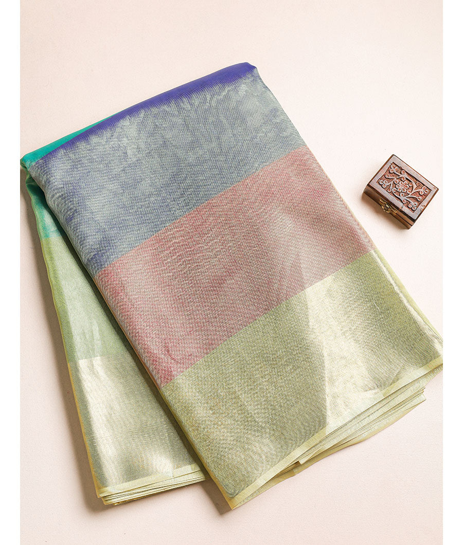 BANARAS TISSUE STRIPED SILK FABRIC