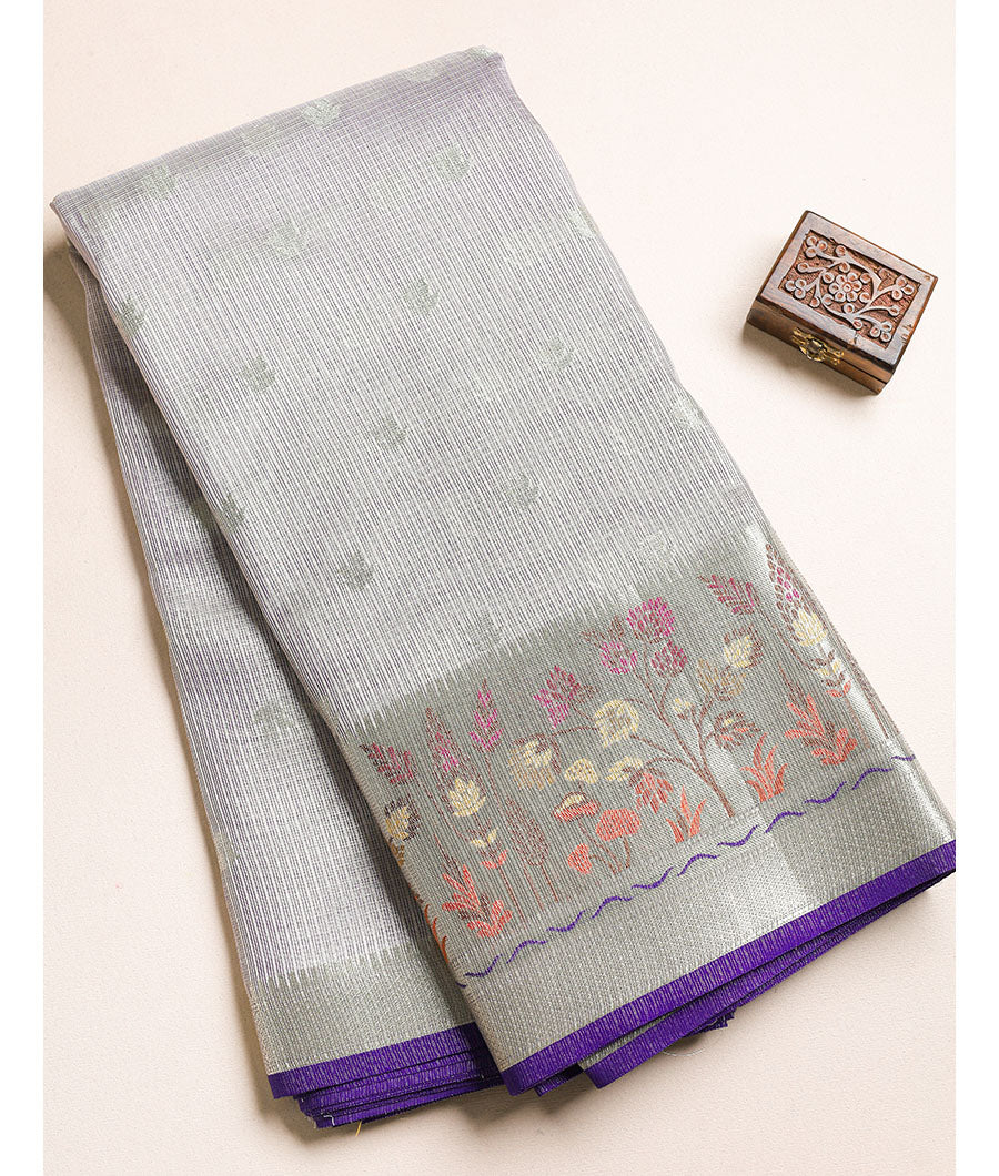 KOTA TISSUE PAITHANI BORDERED FABRIC