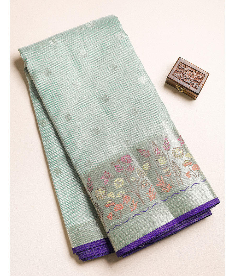 KOTA TISSUE PAITHANI BORDERED FABRIC