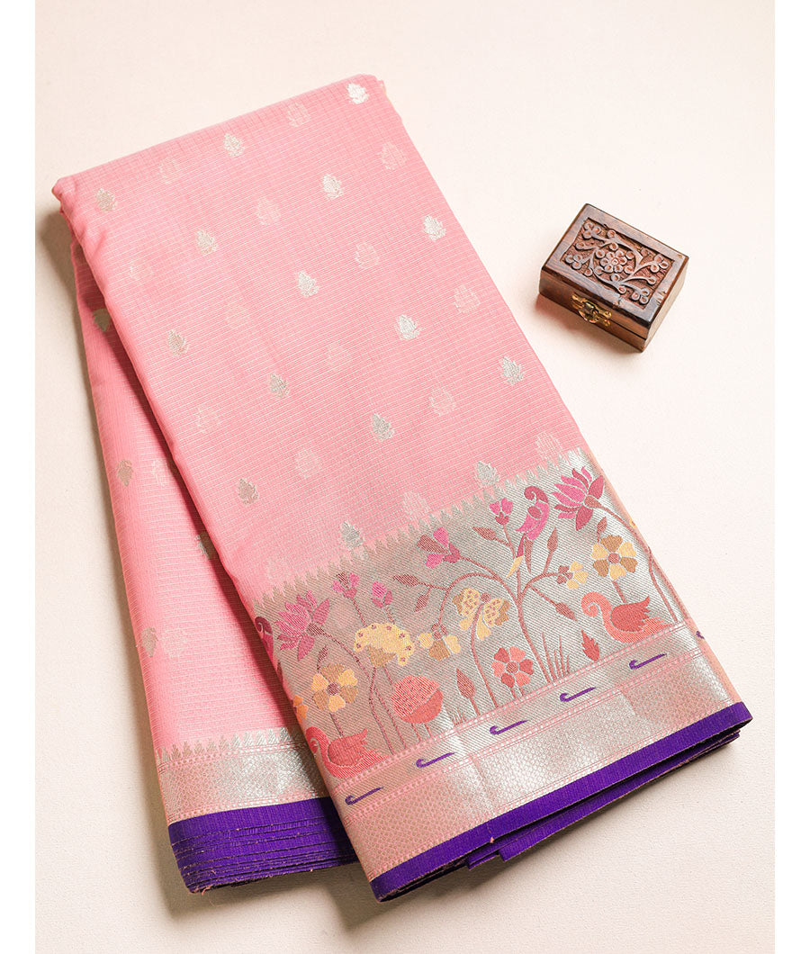 KOTA TISSUE PAITHANI BORDERED FABRIC