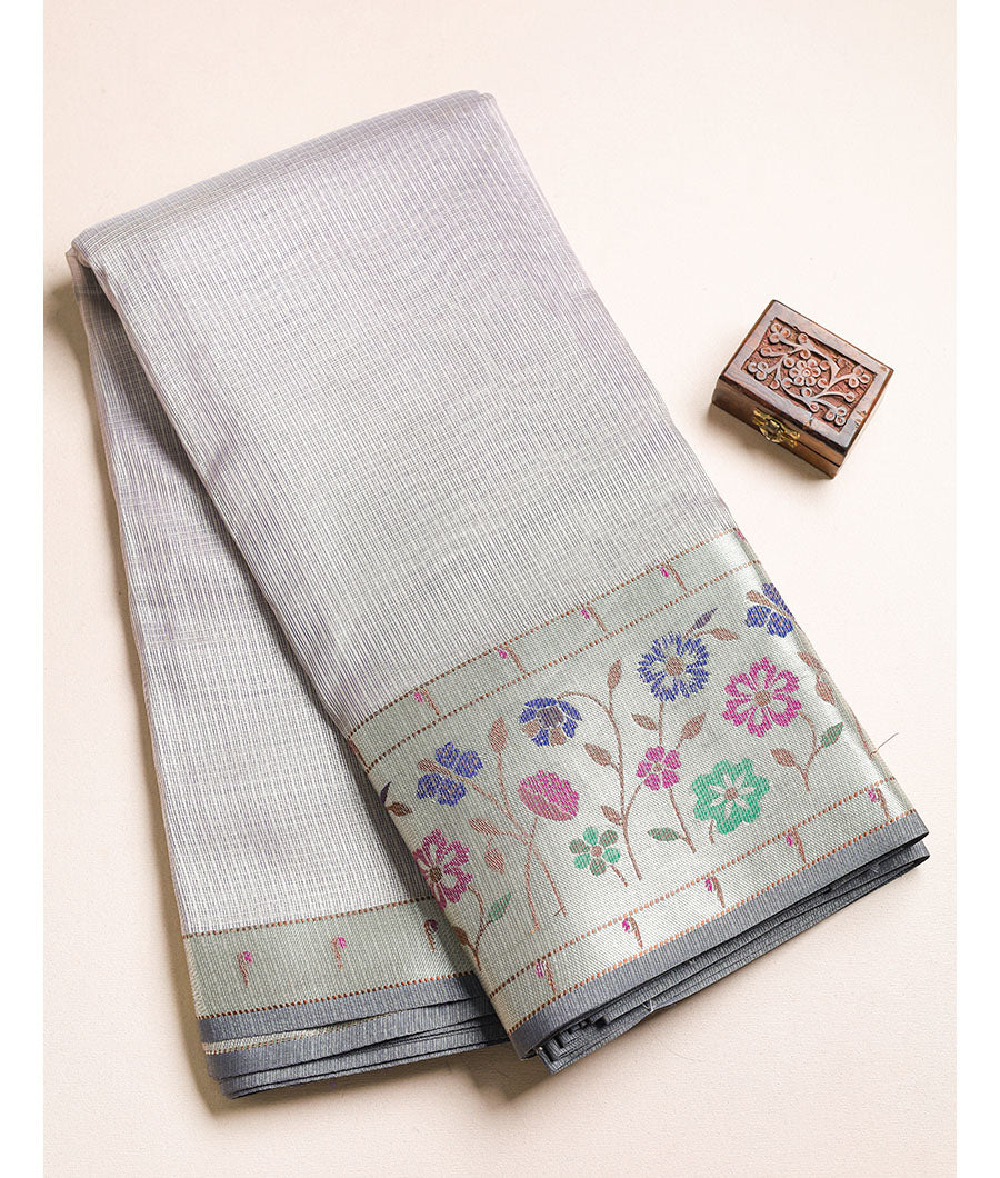 KOTA TISSUE PAITHANI BORDERED FABRIC