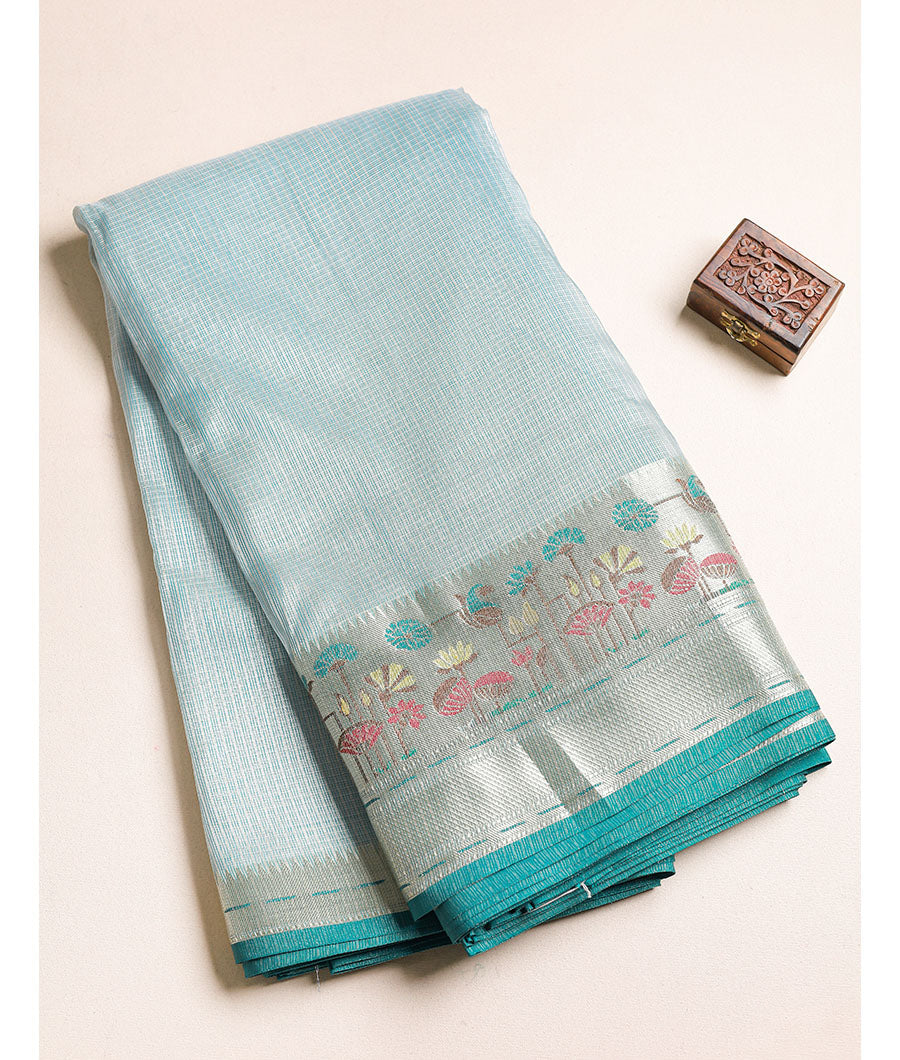 KOTA TISSUE PAITHANI BORDERED FABRIC