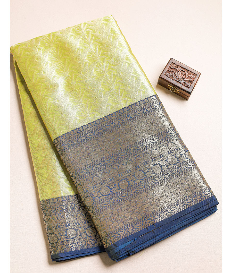 BANARASI TISSUE  SILK BORDER FABRIC
