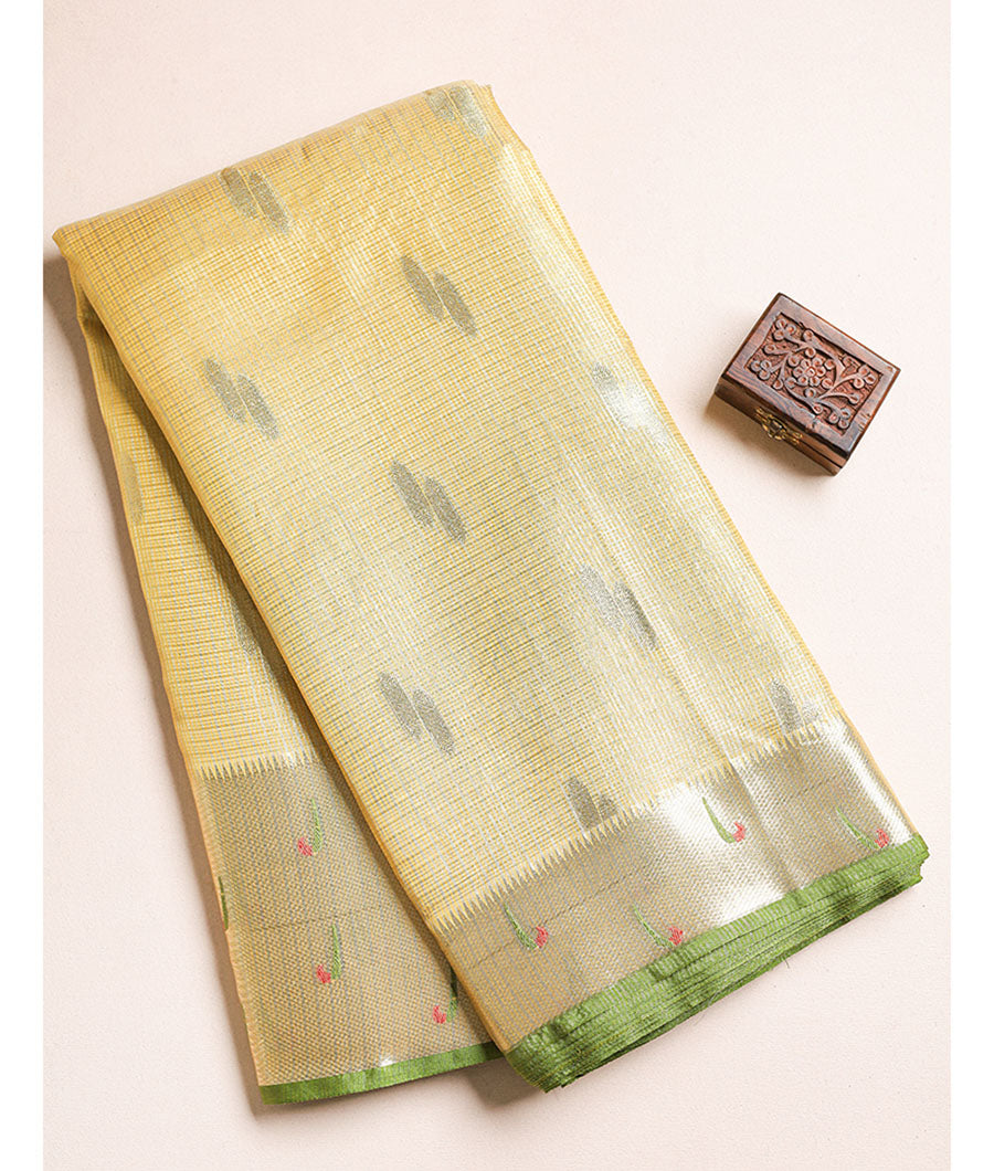 BROCADE SILK BORDER FABRIC