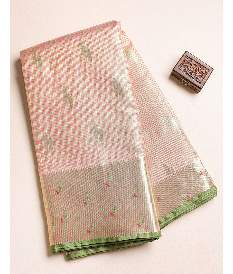 BROCADE SILK BORDER FABRIC