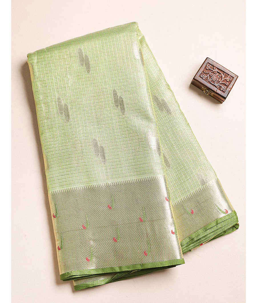 BROCADE SILK BORDER FABRIC