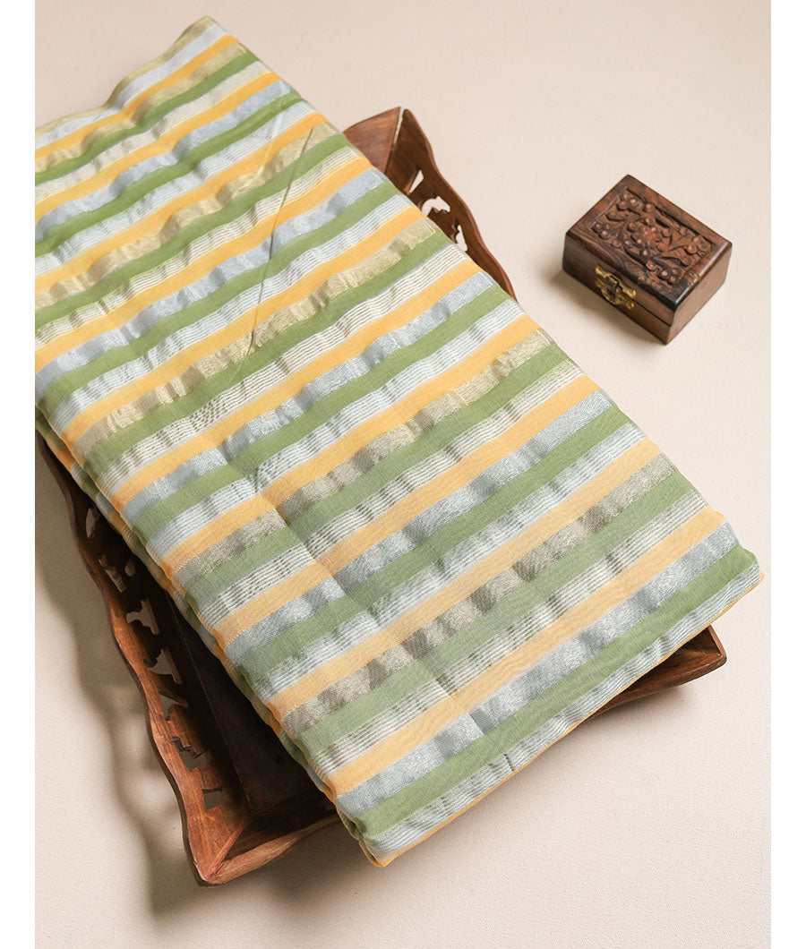 CHANDERI TISSUE STRIPE FABRIC