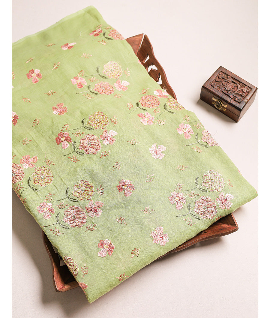 LINEN EMBROIDERED FABRIC