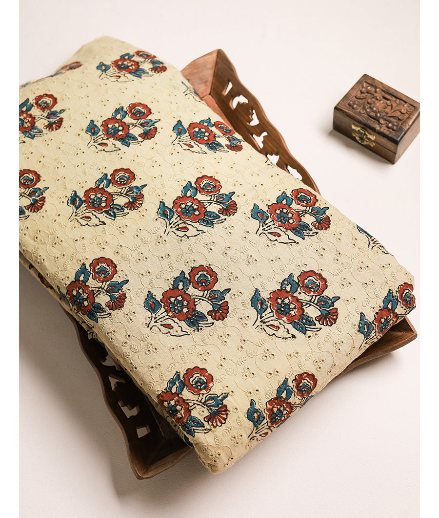Pure Cotton Ajrakh hakoba fabric