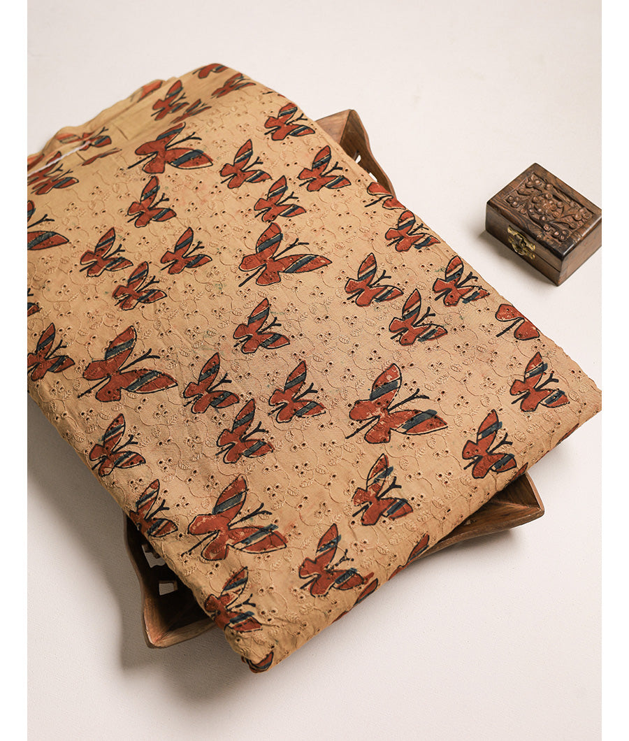 Pure Cotton Ajrakh hakoba fabric