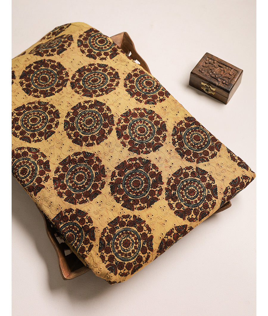 Pure Cotton Ajrakh hakoba fabric