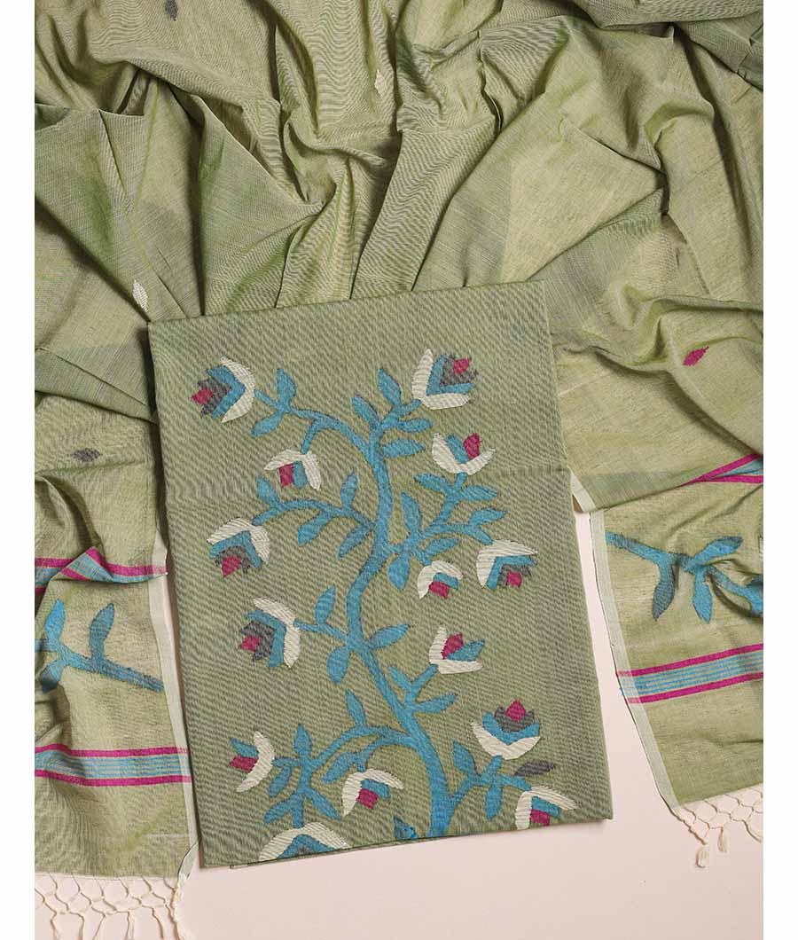 PURE COTTON JAMDHANI SUIT SET