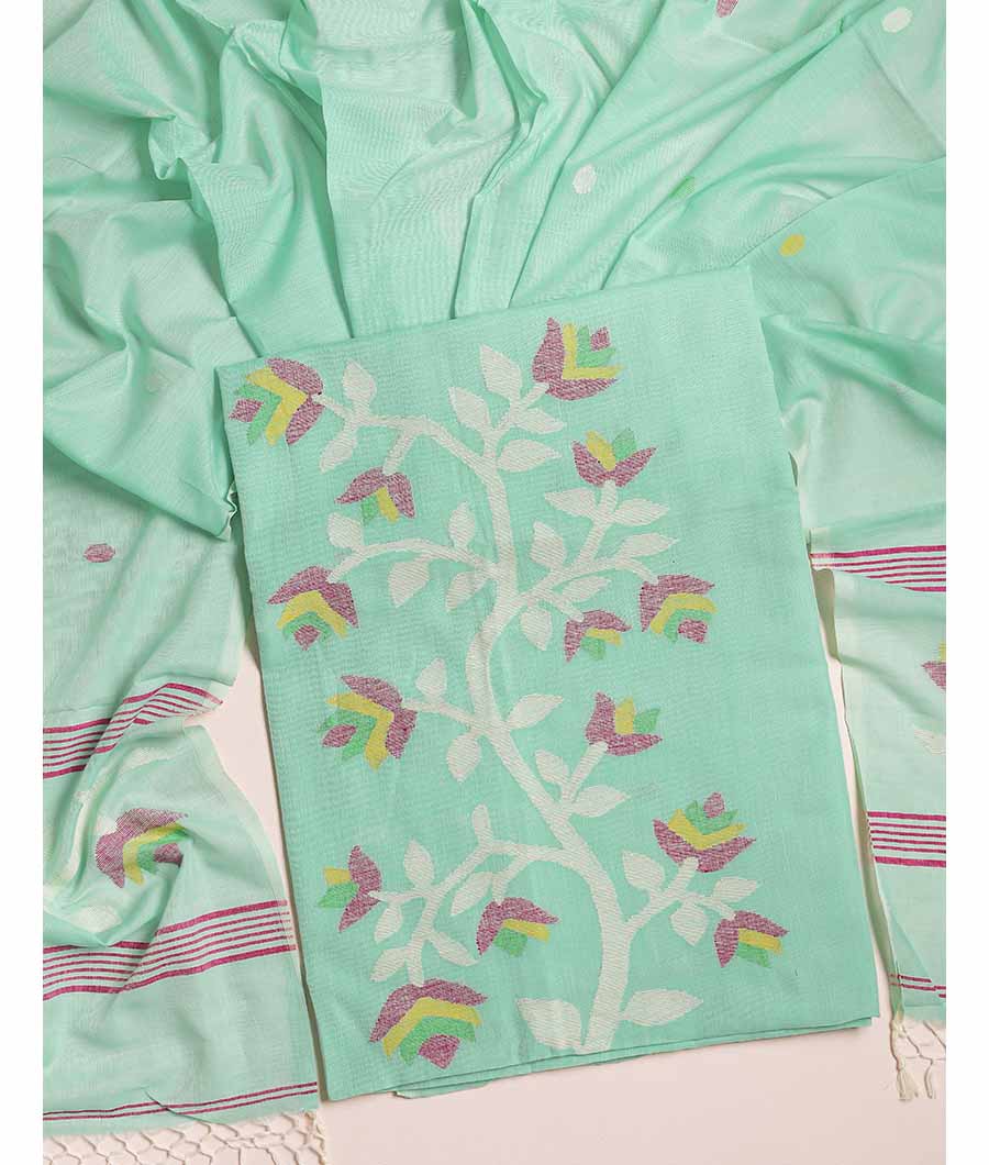 PURE COTTON JAMDHANI SUIT SET