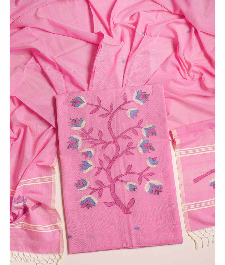 PURE COTTON JAMDHANI SUIT SET