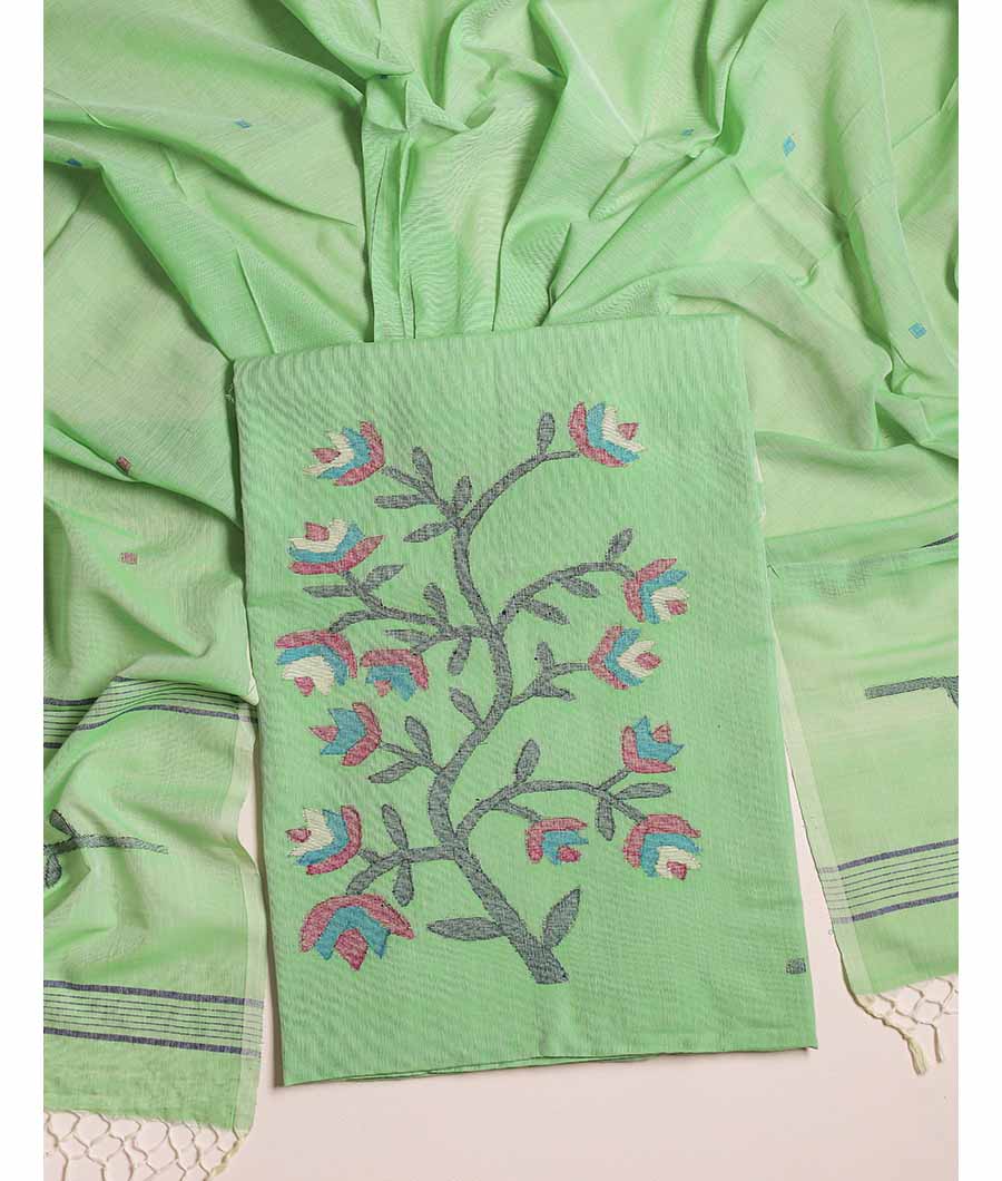 PURE COTTON JAMDHANI SUIT SET
