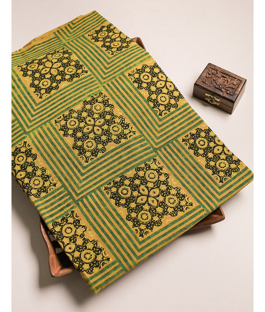 COTTON AJRAKH BLOCK PRINTED
