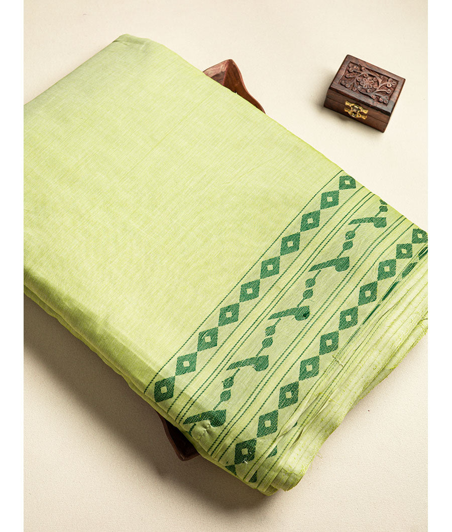 MERCERISED cotton border fabric