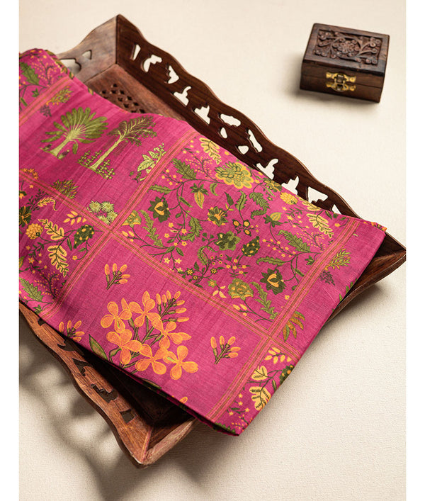 Pure malai chanderi fabric