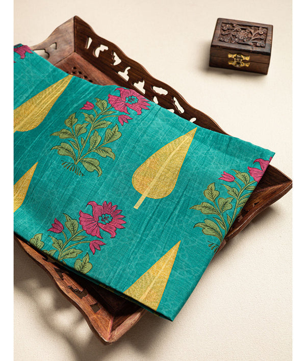 Pure malai chanderi fabric