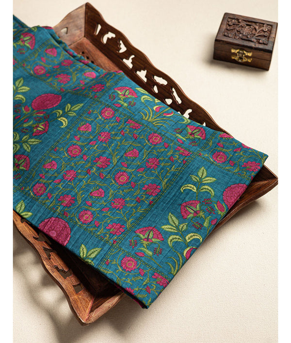 Pure malai chanderi fabric