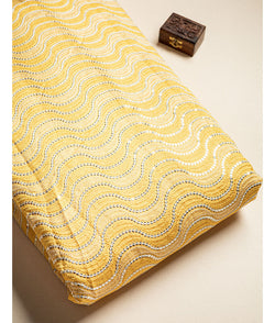 Muslin Mirror work Fabric